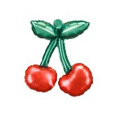 Foil Balloons Cherries for Garlands, 28x31 cm, mix (1 pkt / 3 pc.)