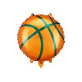 Foil Balloon Basketball, 35x35 cm, mix.