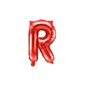 Folija Balons Letter &#39;&#39;R&#39;&#39;, 35cm, sarkans