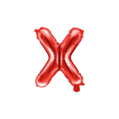 Foil Balloon Letter ''X'', 35cm, red