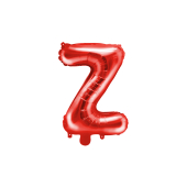 Foil Balloon Letter ''Z'', 35cm, red
