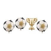 Foil Balloons for Garlands Trophy with Balls, 33x33 cm and 34 cm, mix (1 pkt / 4 pc.)