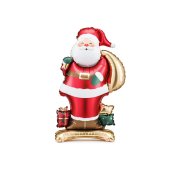 Standing foil balloon Santa Claus, 48.5x84 cm, mix