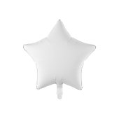 Foil balloon Star, 48 cm, white
