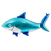 Folija balons Shark, 102x62 cm, mix