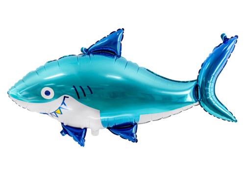 Folija balons Shark, 102x62 cm, mix