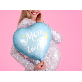 Foil balloon Mom to Be, 35cm, blue