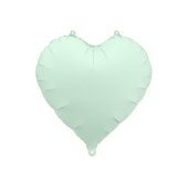 Foil Balloon Heart, 45cm, green