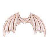 Foil Balloon Bat Wings, Pink Holographic, 85 x 50 cm
