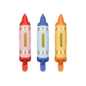 Foil balloons for garlands Crayons, set, 7x30 cm