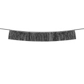 Fringe garland, black