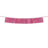 Fringe garland, pink
