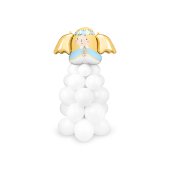 Balloon bouquet Angel, 140x70 cm, white