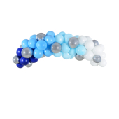 Balloon garland - blue, 200cm (1 pkt / 60 pc.)