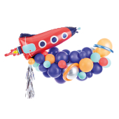 Balloon garland - Rocket, mix, 154x130cm