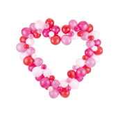 Balloon garland with frame, pink, 160 cm