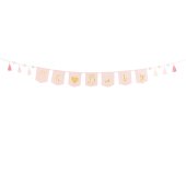 Banner Oh baby with tassels, light pink, 2.5 m