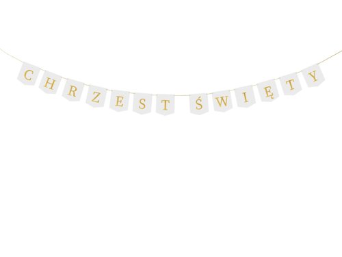 Banner ''Chrzest Święty'', 2 m, white