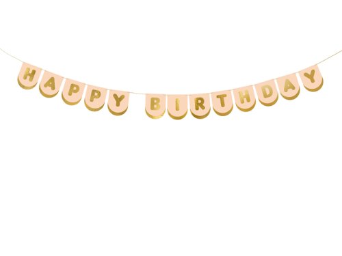 Happy Birthday Horses banner, 13 x 150 cm