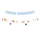 Banner Happy Birthday Dogs, 210 cm, mix