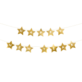 Banner Happy New Year stars, 290x17 cm