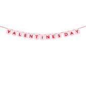 Banner Valentines Day, 150x13 cm, mix