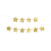 Baner Baby shower, 290x16.5 cm, gold