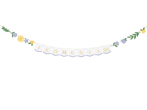 Banner I Komunia Św., mix, 300x13 cm