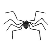 Spider Decoration, black, 21.5x13cm