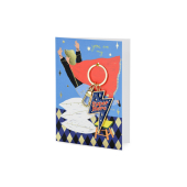 Card with keychain Super Hero, 12x16 cm