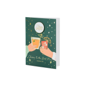 Card with enamel pin Groom Team, 10.5x15 cm