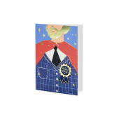 Card with enamel pin Cotillion, 11x15.5 cm