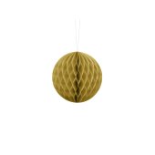Honeycomb Ball, gold, 10cm