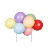 Balloon cake topper rainbow, mix, 29 cm