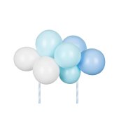 Balloon cake topper, blue, 29 cm