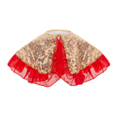 Sequin collar, gold