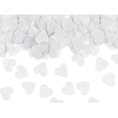 Confetti Hearts, 1,6x1,6 cm, white, 15g