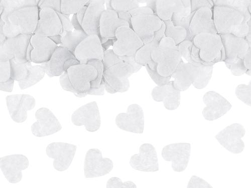 Confetti Hearts, 1,6x1,6 cm, white, 15g