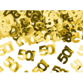 Metallic confetti, number 50, 15g