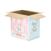 Balloons box - Boy or Girl, 60x40x60cm (1 pkt / 5 pc.)