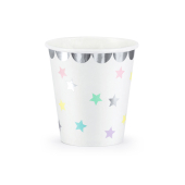 Cups Unicorn - Stars, 180 ml (1 pkt / 6 pc.)