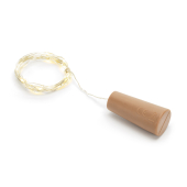 Bottle LED lights with cork, warm white, 197cm