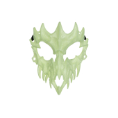 Glow in the dark Skull mask, 14.5x18cm, mix