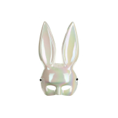 Bunny mask, 16.5x34cm, white
