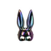 Bunny mask, 16.5x34cm, black