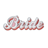 Iron on patch Bride, mix, 22x8cm
