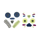 Gel Pumpkin stickers, mix (1 pkt / 2 pc.)