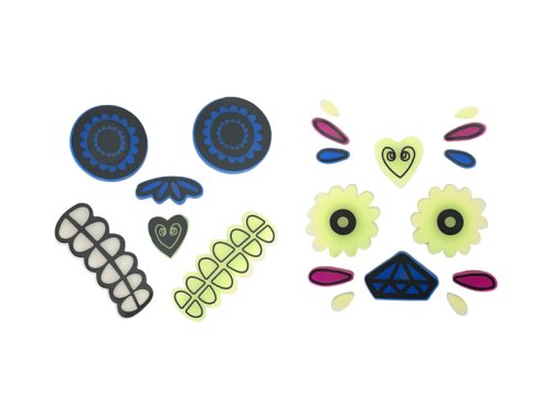 Gel Pumpkin stickers, mix (1 pkt / 2 pc.)