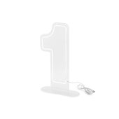 Neon LED - Digit '1', white, 50cm