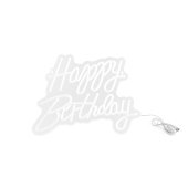 Neon LED - Happy Birthday, white
